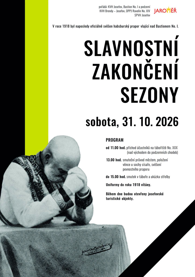 UKONČENÍ TURISTICKÉ SEZÓNY V PEVNOSTI JOSEFOV 2026